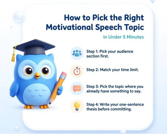 How to Pick the Right Motivational Speech Topic